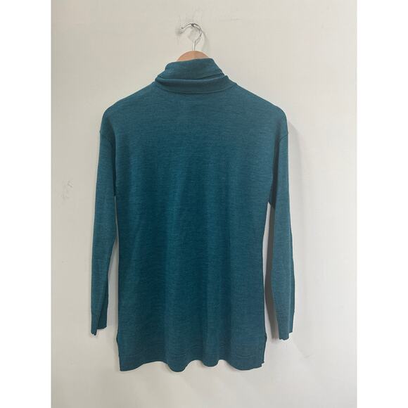Talbots Merino Wool Turtleneck Sweater Classic Minimalist Elevated Basic XS NWT - Picture 2 of 7